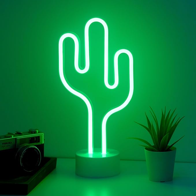 Flamingo und Kaktus Kokosnuss Baum- LED Lampe Neon Schild Wand Deko Beleuchtung Fernsehzimmer Gaming Zimmer USB oder Batteriebetrieben Deko 2025