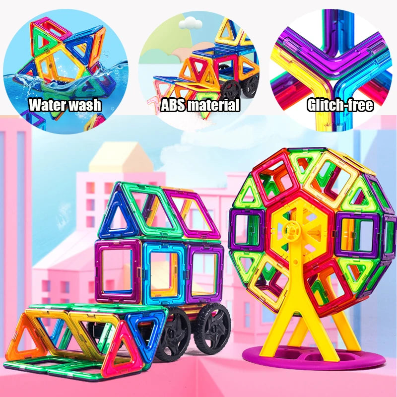 Magnetische Set Bausteine Magnetspiele Spielzeug Lernspielzeug Geschenk für Kinder