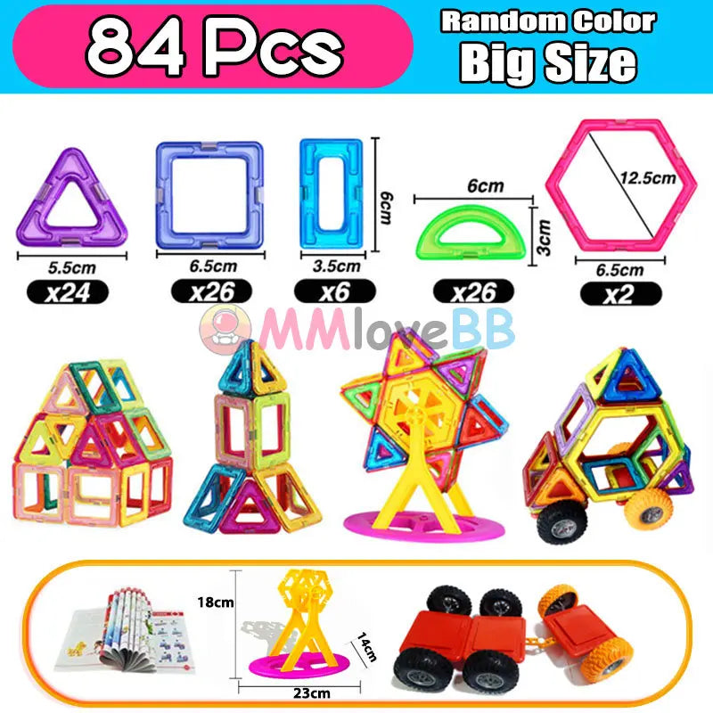 Magnetische Set Bausteine Magnetspiele Spielzeug Lernspielzeug Geschenk für Kinder