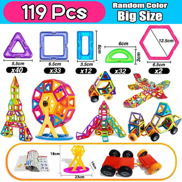 Magnetische Set Bausteine Magnetspiele Spielzeug Lernspielzeug Geschenk für Kinder