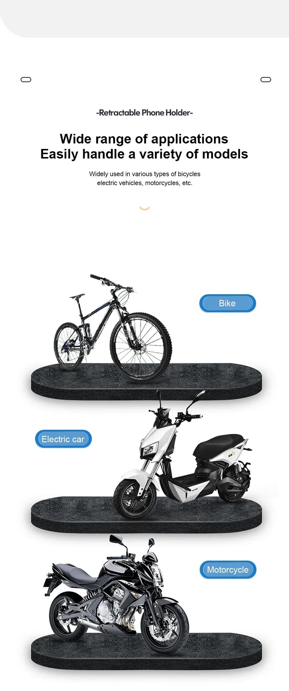 Handyhalter Handyhalterung Wasserdicht Fahrradtelefonhalterung mit 360° Drehung – Perfekt für Fahrräder, Motorräder & E-Bikes