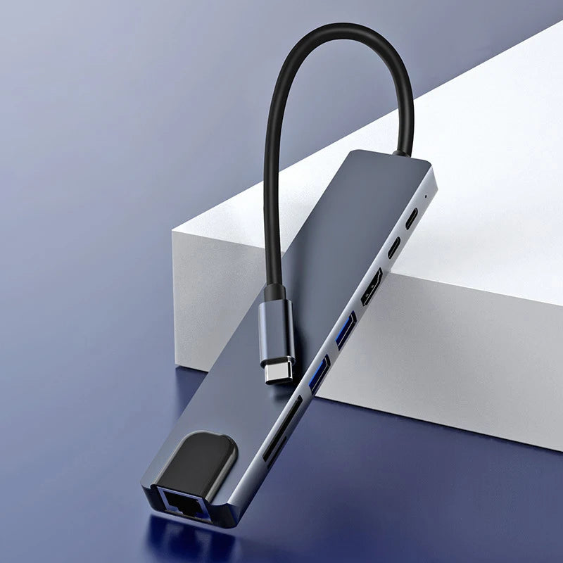 8-in-1 USB C HUB – Multifunktionaler Adapter