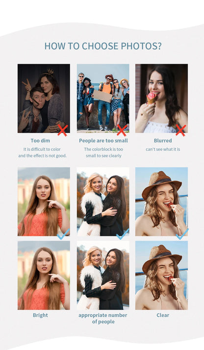 Malen nach Zahlen - Eigenes Bild Set Mit 24 Farben Für Erwachsene Und Kinder, Perfektes Handbemaltes Hobby Für Zuhause Und Hochzeit Dekoration
