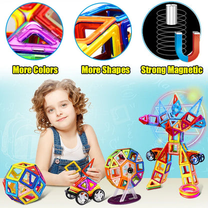 Magnetische Set Bausteine Magnetspiele Spielzeug Lernspielzeug Geschenk für Kinder