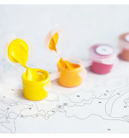 Malen nach Zahlen - Eigenes Bild Set Mit 24 Farben Für Erwachsene Und Kinder, Perfektes Handbemaltes Hobby Für Zuhause Und Hochzeit Dekoration