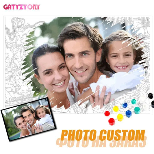 Malen nach Zahlen - Eigenes Bild Set Mit 24 Farben Für Erwachsene Und Kinder, Perfektes Handbemaltes Hobby Für Zuhause Und Hochzeit Dekoration