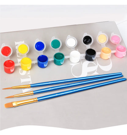 Malen nach Zahlen - Eigenes Bild Set Mit 24 Farben Für Erwachsene Und Kinder, Perfektes Handbemaltes Hobby Für Zuhause Und Hochzeit Dekoration