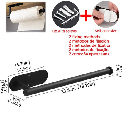 Küche Papier-Handtuch-Halter Aufhänger Küchenrollenhalter ohne Bohren