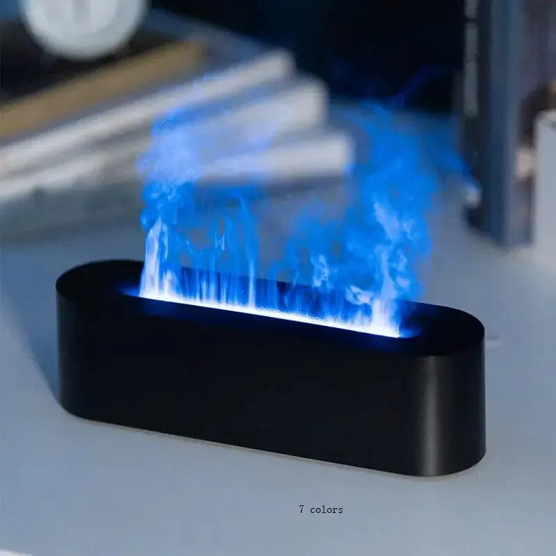 Flamme Aroma Diffusor LED Farbwechsel Duft-Diffuser – USB Luftbefeuchter mit Kaltnebel & Aromatherapie