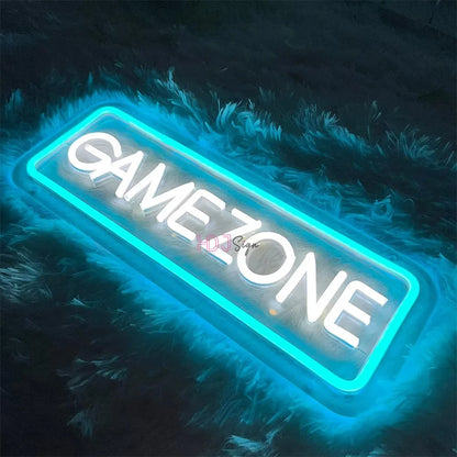 Game Zone - Room LED Neon Lichtzeichen Wanddekoration Geschenkidee Leuchtreklame