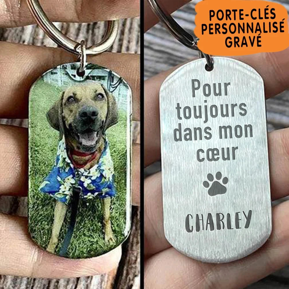 Personalisierte Haustier Foto Halskette Gravierte Anhänger Geschenke Handgemachte Hund Katze Bild Schlüsselanhänger & Kette Schmuck