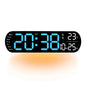 LED Digitalwanduhr mit Fernbedienung Datum Temperatur Wecker Uhr für Home