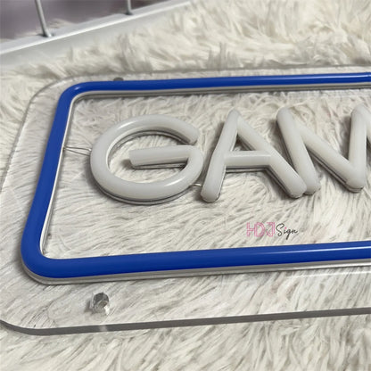 Game Zone - Room LED Neon Lichtzeichen Wanddekoration Geschenkidee Leuchtreklame