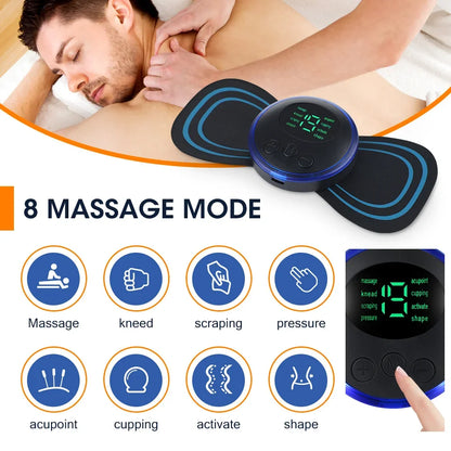 Elektrischer Nackenmassagegerät Muskel Stimulator für Nacken, Rücken und Körper