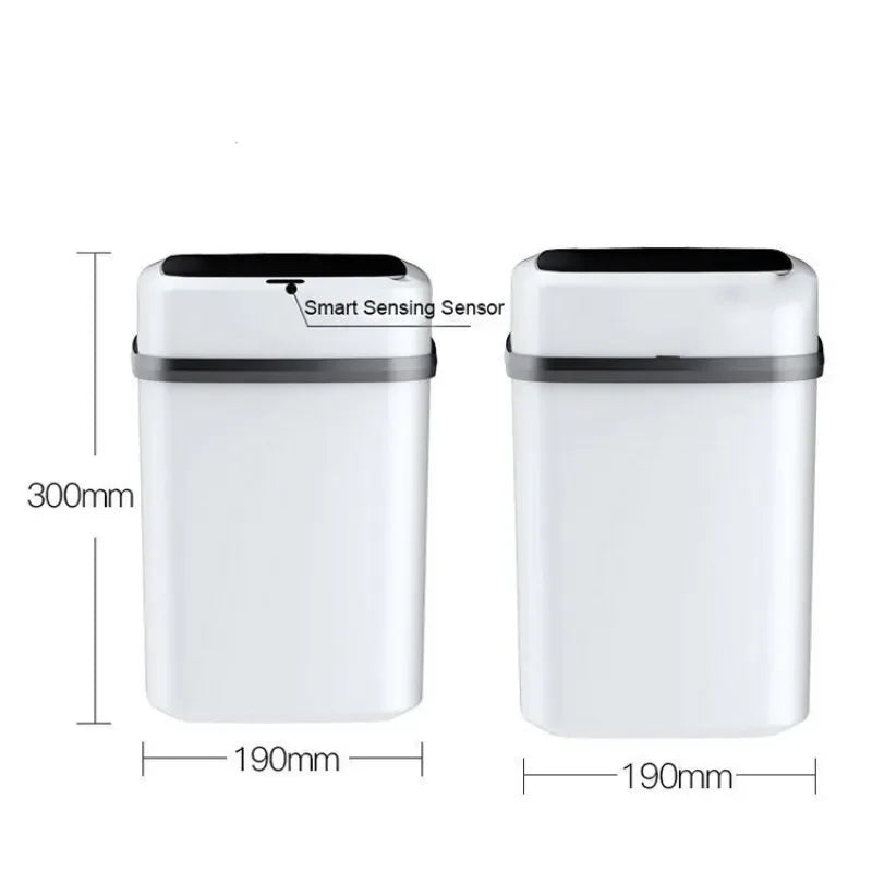 Automatischer Müllbehälter 12L – Hygienisch & Geräuschlos, Ideal für Küche, Bad und Büro