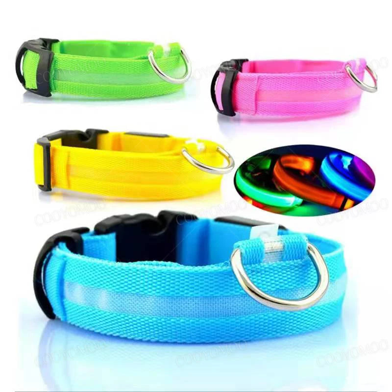 Sicherheit Hund 3-Modi LED Hundehalsband mit USB-Ladung – Leuchtendes Nacht-Halsband für Hunde & Katzen, abnehmbar, zur Verhinderung von Verlusten