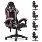 Gaming & Büro Stuhl – Ergonomischer PU-Leder Schreibtischstuhl mit Kopf- & Lendenstütze!