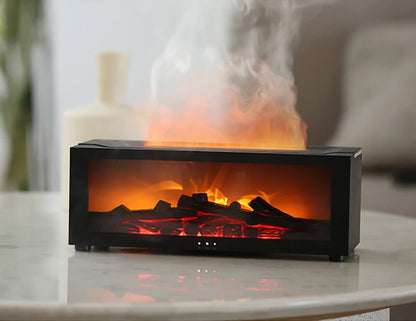 Luftbefeuchter Ätherisches Öl Diffusor Flamme Duft Aroma Wohnzimmer Schlafzimmer und Arbeitszimmer Auto – Entspannung & Stil in Einem