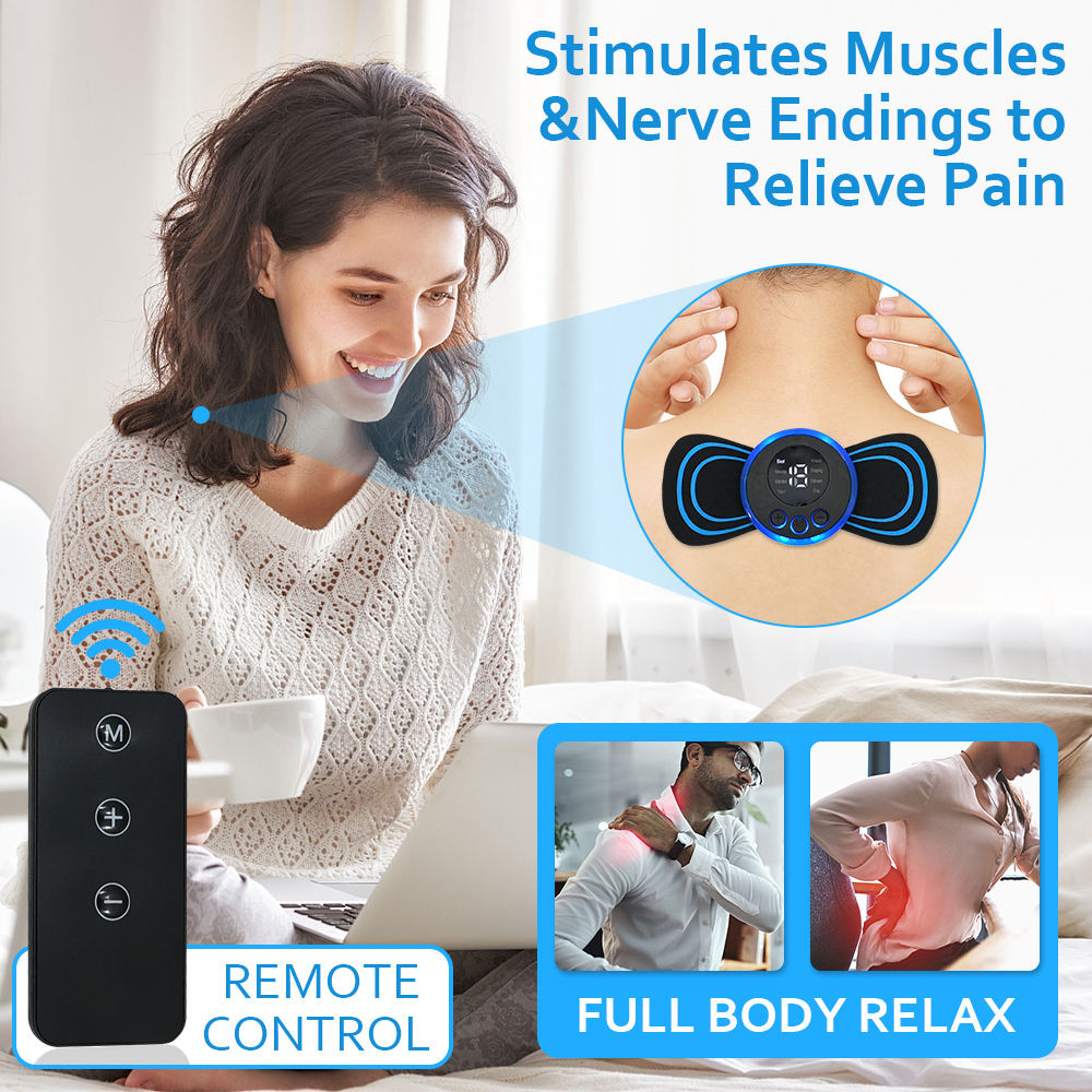 Elektrischer Nackenmassagegerät Muskel Stimulator für Nacken, Rücken und Körper