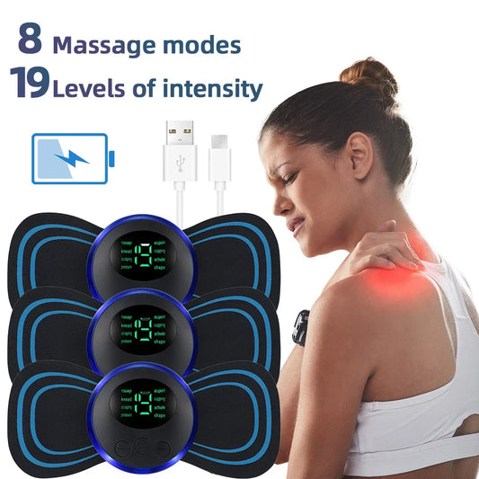 Elektrischer Nackenmassagegerät Muskel Stimulator für Nacken, Rücken und Körper