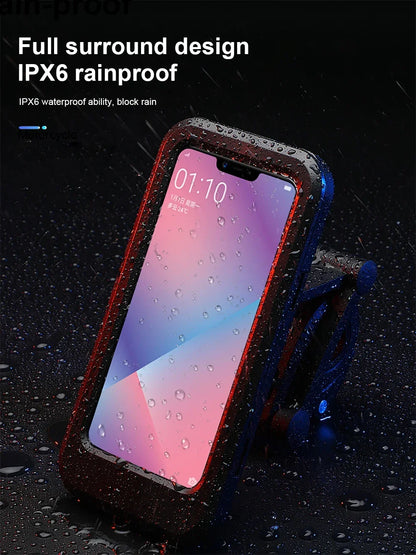 Mobile Phone Holder Waterproof Bicycle Phone Holder with 360° Rotation - Perfect for Bicycles, Motorcycles &amp; E-Bikes