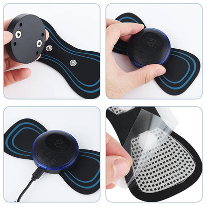 Elektrischer Nackenmassagegerät Muskel Stimulator für Nacken, Rücken und Körper