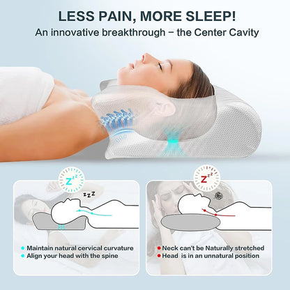 Pillows for Neck Pain, Contoured Support Pillows, Neck Pillows