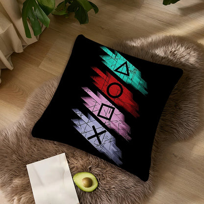 Cool P-PlayStation Fashion Stylish Gamer Pillow for Bedroom Sofa and Car Soft Pillowcase with Cool Design