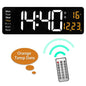 LED Digital Wanduhr mit Fernbedienung, Temperatur, Datum, Wochentage  - Smart Features