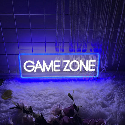 Game Zone - Room LED Neon Lichtzeichen Wanddekoration Geschenkidee Leuchtreklame