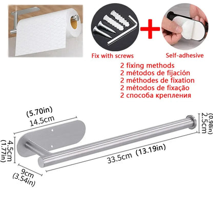 Küche Papier-Handtuch-Halter Aufhänger Küchenrollenhalter ohne Bohren
