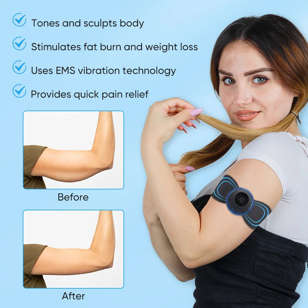 Elektrischer Nackenmassagegerät Muskel Stimulator für Nacken, Rücken und Körper