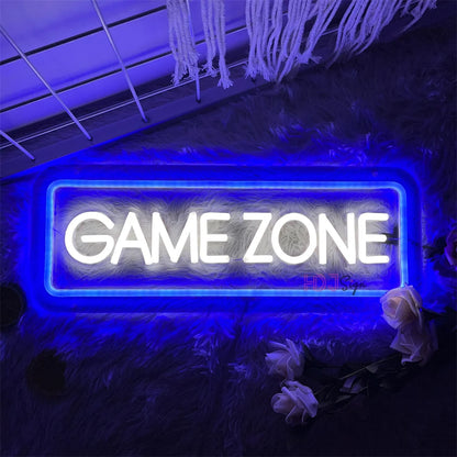 Game Zone - Room LED Neon Lichtzeichen Wanddekoration Geschenkidee Leuchtreklame