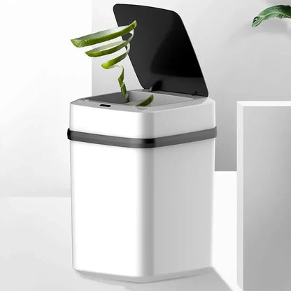 Automatischer Müllbehälter 12L – Hygienisch & Geräuschlos, Ideal für Küche, Bad und Büro