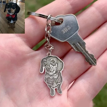 Personalisierte Haustier Foto Halskette Gravierte Anhänger Geschenke Handgemachte Hund Katze Bild Schlüsselanhänger & Kette Schmuck