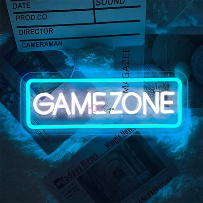 Game Zone - Room LED Neon Lichtzeichen Wanddekoration Geschenkidee Leuchtreklame
