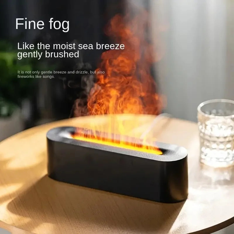 Flamme Aroma Diffusor LED Farbwechsel Duft-Diffuser – USB Luftbefeuchter mit Kaltnebel & Aromatherapie