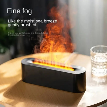 Flamme Aroma Diffusor LED Farbwechsel Duft-Diffuser – USB Luftbefeuchter mit Kaltnebel & Aromatherapie