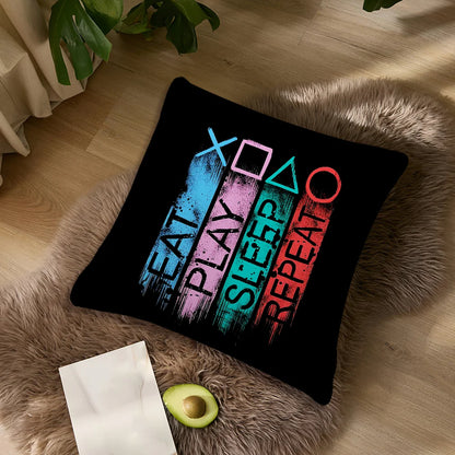 Cool P-PlayStation Fashion Stylish Gamer Pillow for Bedroom Sofa and Car Soft Pillowcase with Cool Design