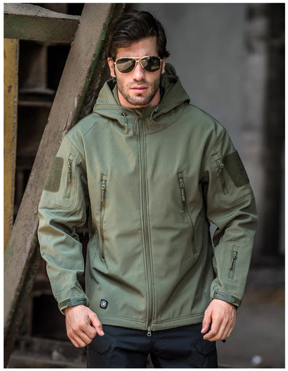 Taktische Herrenjacke, Outdoor, Softshell-Jacke, winddicht, Herren, Oberkleidung, Jagdkleidung