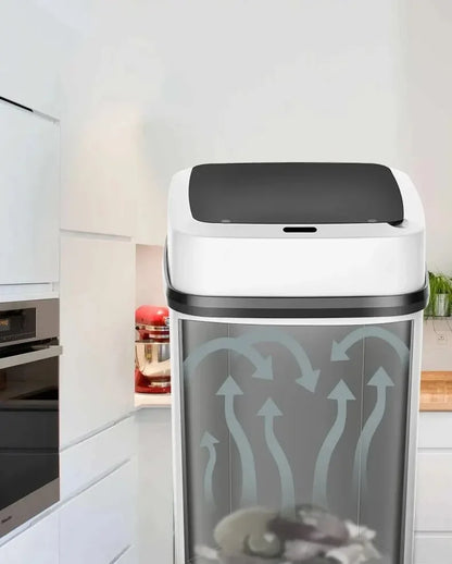 Automatischer Müllbehälter 12L – Hygienisch & Geräuschlos, Ideal für Küche, Bad und Büro