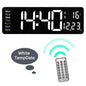 LED Digital Wanduhr mit Fernbedienung, Temperatur, Datum, Wochentage  - Smart Features