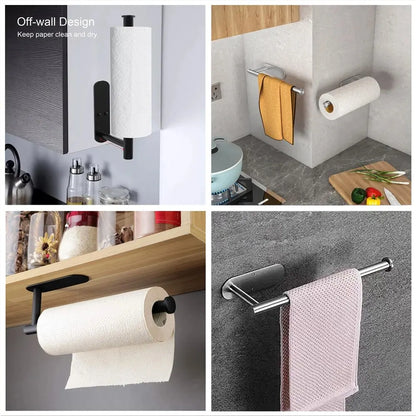 Küche Papier-Handtuch-Halter Aufhänger Küchenrollenhalter ohne Bohren