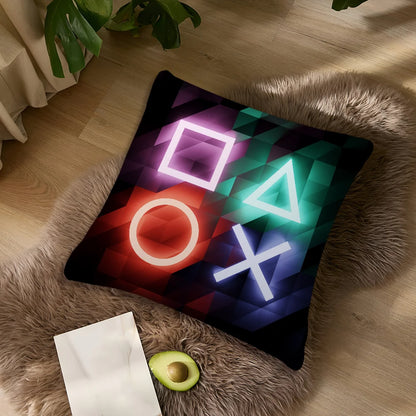 Cool P-PlayStation Fashion Stylish Gamer Pillow for Bedroom Sofa and Car Soft Pillowcase with Cool Design