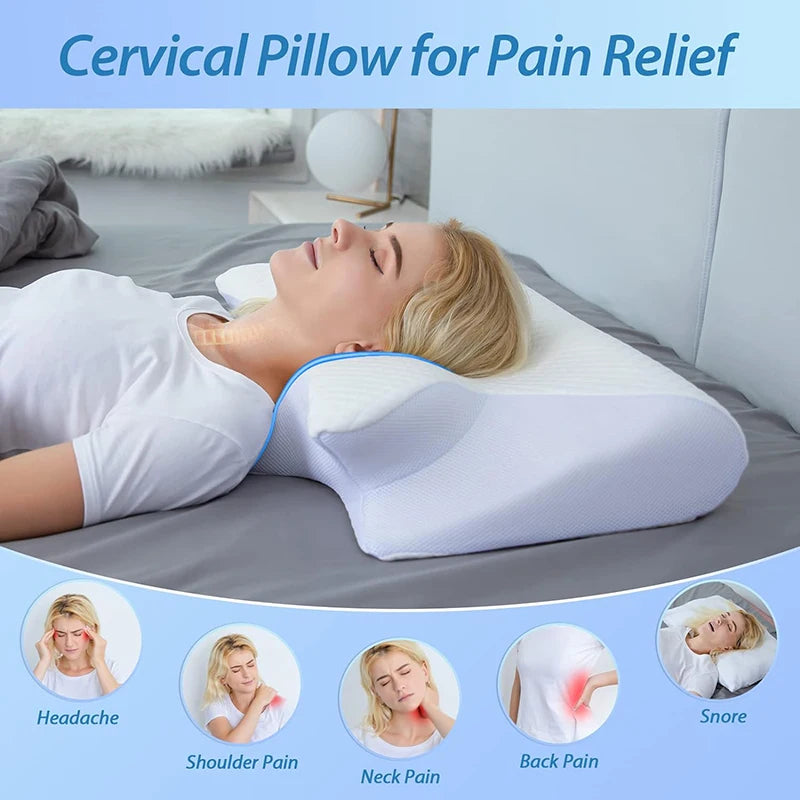 Pillows for Neck Pain, Contoured Support Pillows, Neck Pillows