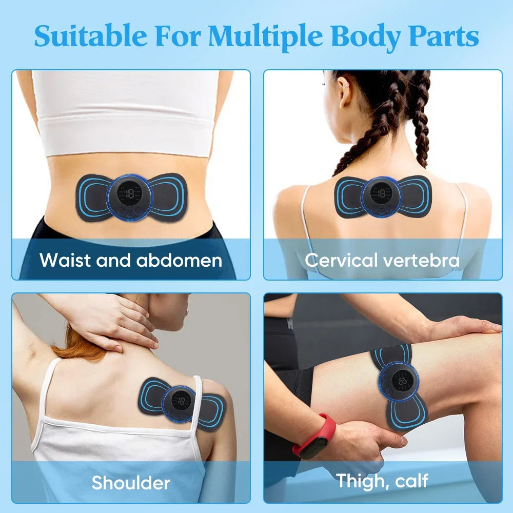 Elektrischer Nackenmassagegerät Muskel Stimulator für Nacken, Rücken und Körper