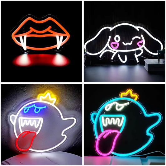 LED-Neonschild King Ghost Gaming-Neonschild, Spielzimmer Dekoration Geschenk Location Deko
