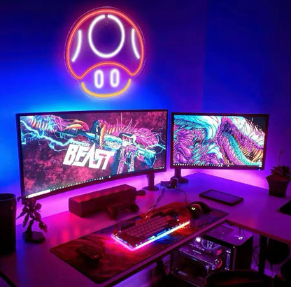 LED-Neonschild King Ghost Gaming-Neonschild, Spielzimmer Dekoration Geschenk Location Deko